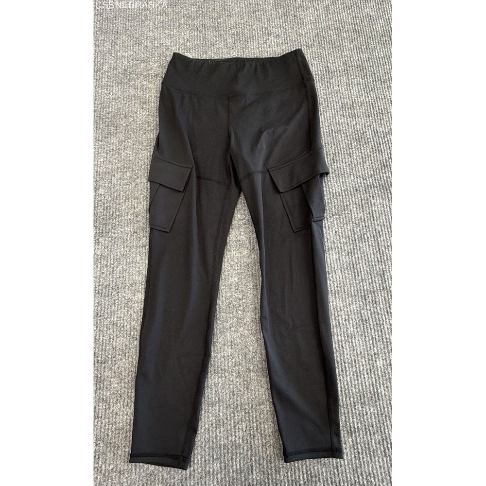 Halara Black Women's DayStretch Cargo Leggings High Waisted Yoga Utility Pants M